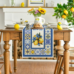 Lemon Pattern Table Runner